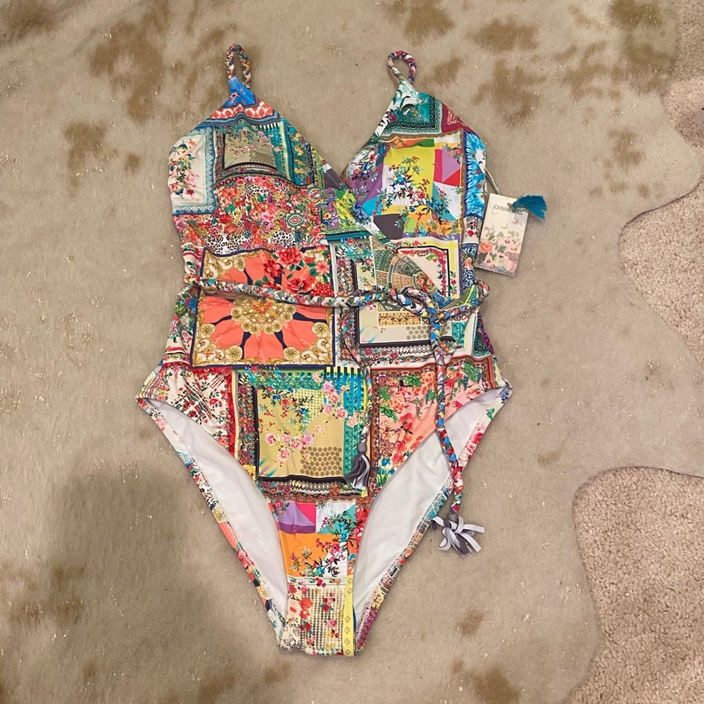 NWT JOHNNY WAS FLEUR ONE PIECE SWIMSUIT